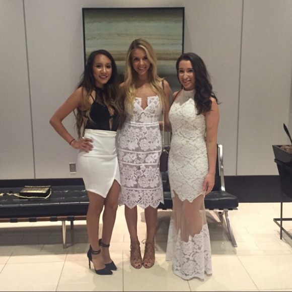 - for love & lemons gianna midi dress - Picture 8 of 8